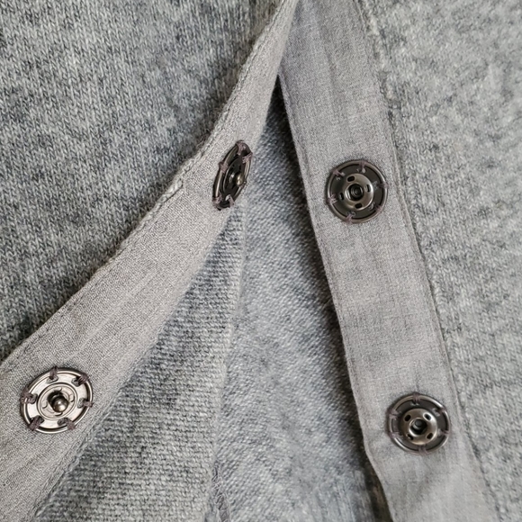 Banana Republic gray wool button front vest small euc - Picture 4 of 6